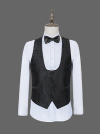 Men’s Black Slim Fit 3 Piece Wedding Suit | Classic Tuxedo Style for Formal Events