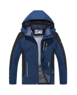 Men’s Waterproof Hiking Jacket with Hooded Outdoor Style | Windproof Camping Coat