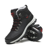 Men’s Winter Snow Boots with Fur Lining | Waterproof Warm Ankle Work Shoes