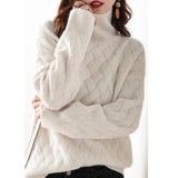 Women’s Polo Neck Jumper | Relaxed Fit | Winter Knitwear