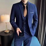 Men’s Slim Fit 3 Piece Wedding Suit | Classic Tuxedo Style for Formal Occasions