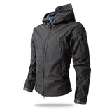 Men’s Tactical Camouflage Soft Shell Jacket with Hood | Waterproof Outdoor Coat