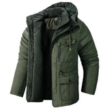 Men’s Winter Fleece Jacket | Hooded Warm Casual Coat
