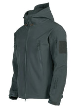 Men’s Tactical Military Soft Shell Jacket with Hood | Waterproof Outdoor Coat