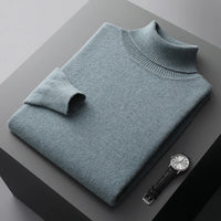 Men’s Turtleneck Jumper | Lightweight Roll Neck | Autumn Knitwear | Long Sleeve Layer