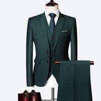 Men’s Slim Fit 3 Piece Wedding Suit | Classic Formal Tuxedo Style for Special Occasions