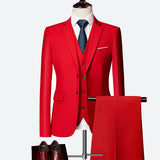 Men’s Slim Fit 3 Piece Wedding Suit | Classic Formal Tuxedo Style for Special Occasions