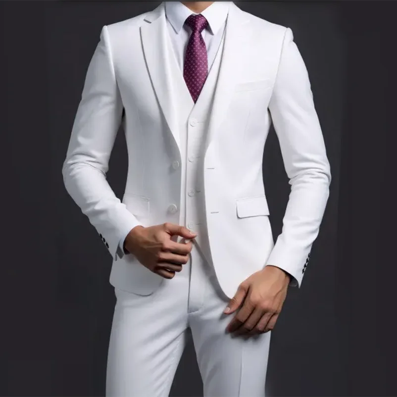 Men’s Slim Fit 3 Piece Wedding Suit | Classic Tuxedo Style for Formal Occasions