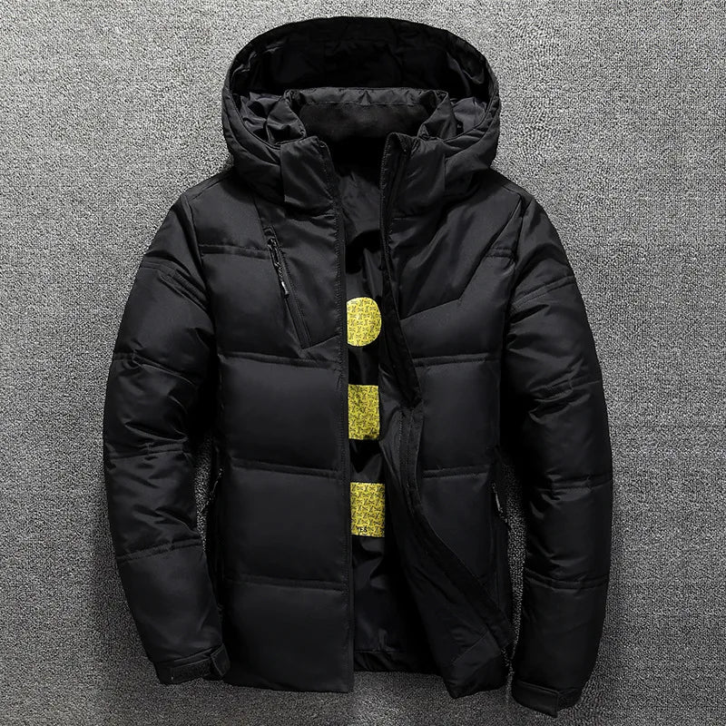 Men’s Down Puffer Jacket with Hooded Parka Style | Thick Warm Winter Coat