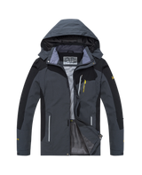 Men’s Waterproof Hiking Jacket with Hooded Outdoor Style | Windproof Camping Coat