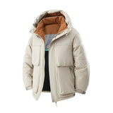 Men’s Hooded Puffer Jacket in Winter Style | Thick Warm Padded Casual Coat