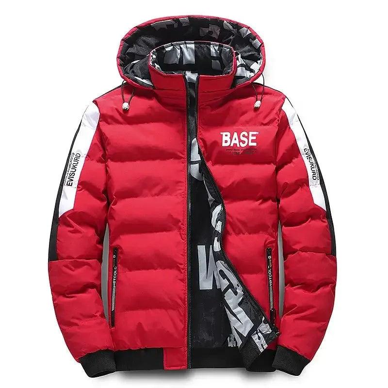 Men’s Puffer Jacket in Hooded Winter Style | Thick Warm Padded Casual Coat