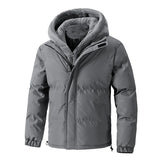 Men’s Fleece Lined Puffer Jacket in Winter Style | Thick Warm Padded Coat