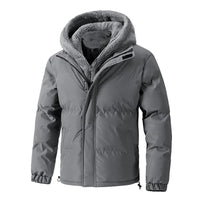 Men’s Fleece Lined Puffer Jacket in Winter Style | Thick Warm Padded Coat