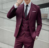 Men’s Slim Fit 3 Piece Wedding Suit | Classic Tuxedo Style for Formal Occasions