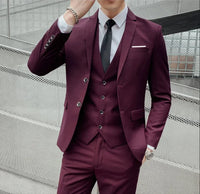 Men’s Slim Fit 3 Piece Wedding Suit | Classic Tuxedo Style for Formal Occasions