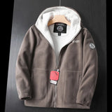 Men’s Fleece Jacket with Hooded Winter Style | Warm Casual Outdoor Coat