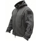 Men’s Tactical Fleece Jacket with Hooded Outdoor Style | Warm Winter Coat