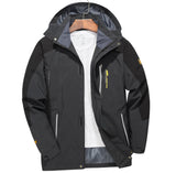 Men’s Waterproof Hiking Jacket with Hooded Outdoor Style | Windproof Camping Coat
