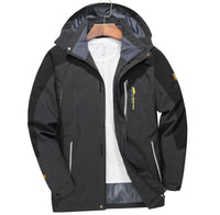 Men’s Waterproof Hiking Jacket with Hooded Outdoor Style | Windproof Camping Coat