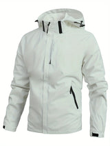 Men’s Waterproof Softshell Jacket with Hood | Lightweight Windproof Outdoor Coat