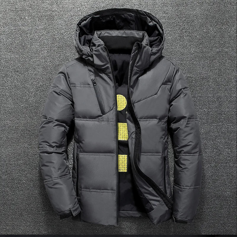 Men’s Down Puffer Jacket with Hooded Parka Style | Thick Warm Winter Coat