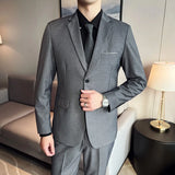 Men’s Slim Fit 3 Piece Wedding Suit | Classic Formal Suit Style for Business and Events