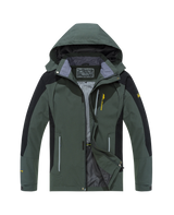 Men’s Waterproof Hiking Jacket with Hooded Outdoor Style | Windproof Camping Coat