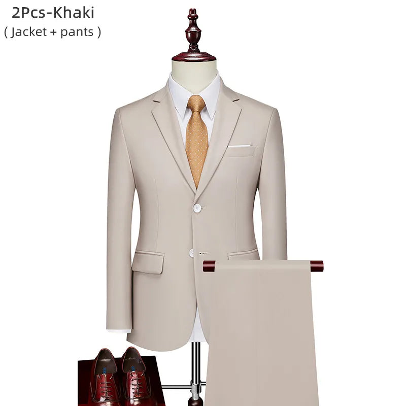 Men’s Slim Fit 3 Piece Wedding Suit | Classic Formal Tuxedo Style for Special Occasions