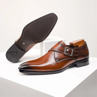 Men’s Monk Strap Dress Shoes | Classic Formal Footwear | Buckle Closure