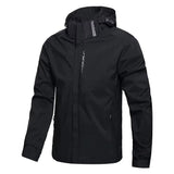 Men’s Waterproof Softshell Jacket with Hood | Lightweight Windproof Outdoor Coat