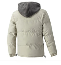 Men’s Fleece Lined Puffer Jacket in Winter Style | Thick Warm Padded Coat
