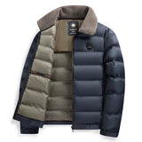 Men’s Puffer Jacket with Stand Collar | Warm Slim Fit Winter Coat