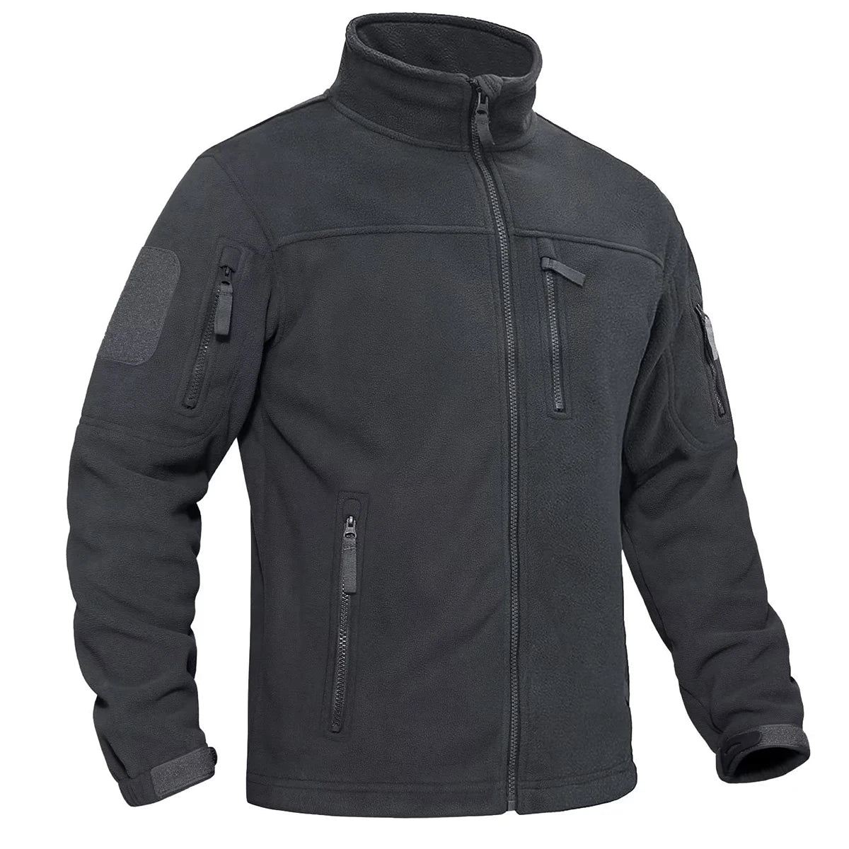 Men’s Tactical Fleece Jacket with Stand Collar Style | Warm Outdoor Winter Coat
