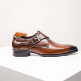 Men’s Monk Strap Dress Shoes | Classic Formal Footwear | Buckle Closure