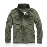 Men’s Cargo Denim Jacket | Multi-Pocket | Casual Outerwear