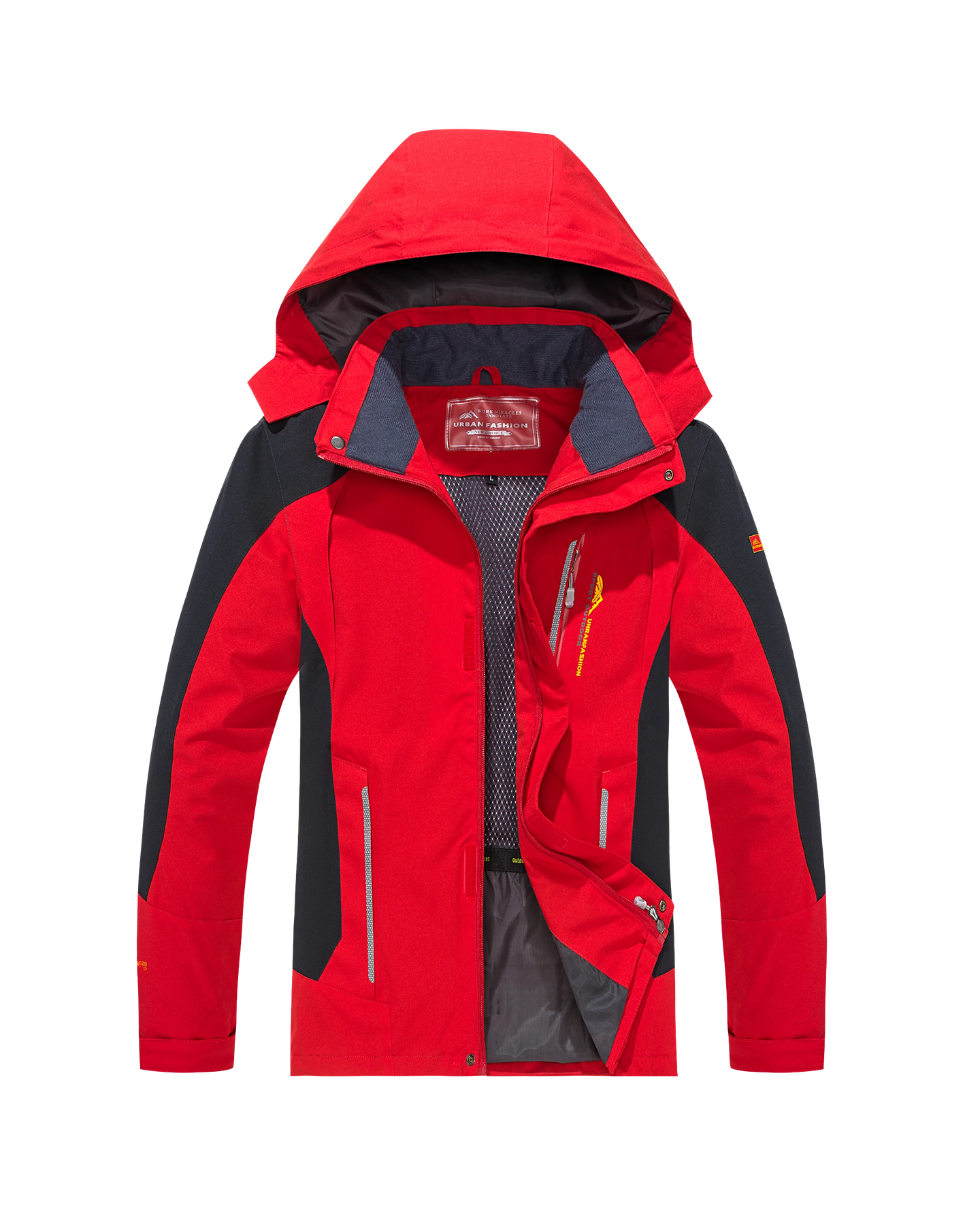 Men’s Waterproof Hiking Jacket with Hooded Outdoor Style | Windproof Camping Coat
