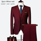 Men’s Slim Fit 3 Piece Wedding Suit | Classic Formal Tuxedo Style for Special Occasions