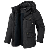 Men’s Winter Fleece Jacket | Hooded Warm Casual Coat
