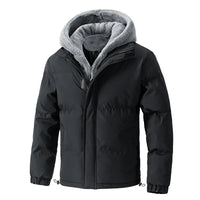 Men’s Fleece Lined Puffer Jacket in Winter Style | Thick Warm Padded Coat