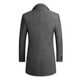 Men’s Classic Overcoat | Smart Winter Coat | Longline Fit | Wind-Resistant Outerwear