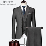 Men’s Slim Fit 3 Piece Wedding Suit | Classic Formal Tuxedo Style for Special Occasions