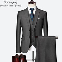Men’s Slim Fit 3 Piece Wedding Suit | Classic Formal Tuxedo Style for Special Occasions