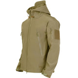 Men’s Tactical Military Soft Shell Jacket with Hood | Waterproof Outdoor Coat