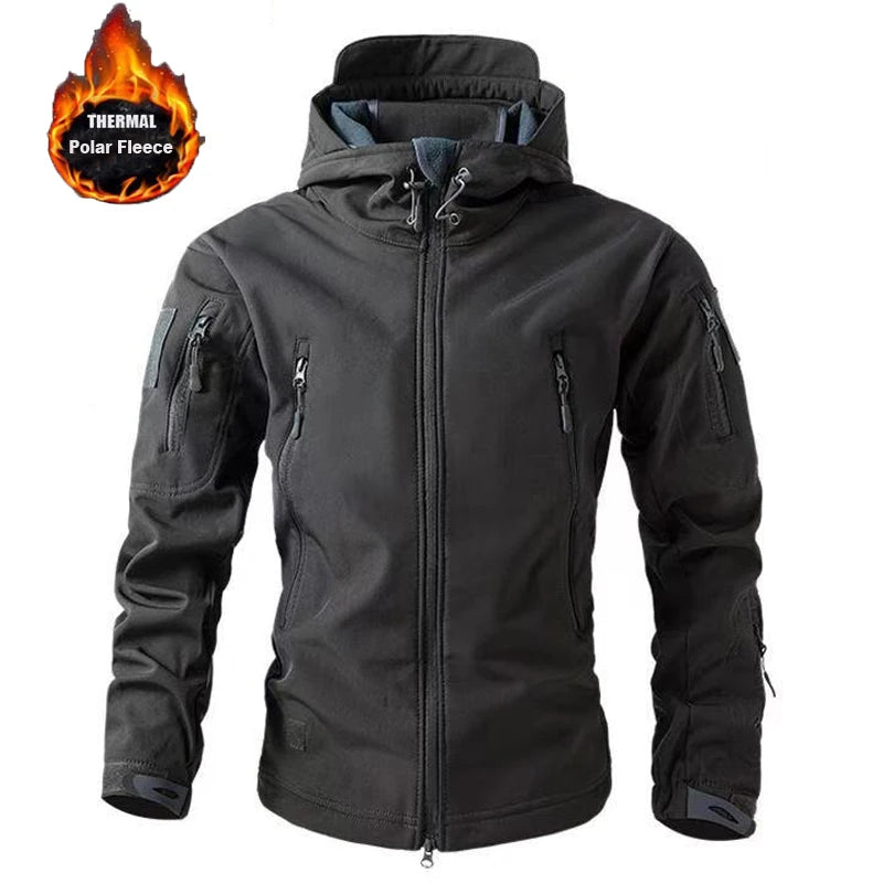 Men’s Waterproof Tactical Jacket with Hooded Outdoor Style | Lightweight Windbreaker