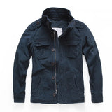 Men’s Cargo Denim Jacket | Multi-Pocket | Casual Outerwear