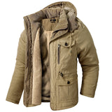 Men’s Winter Fleece Jacket | Hooded Warm Casual Coat
