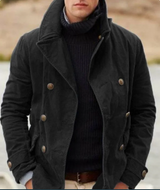 Men’s Pea Coat in Double-Breasted Style | Smart Winter Jacket