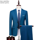 Men’s Slim Fit 3 Piece Wedding Suit | Classic Formal Tuxedo Style for Special Occasions