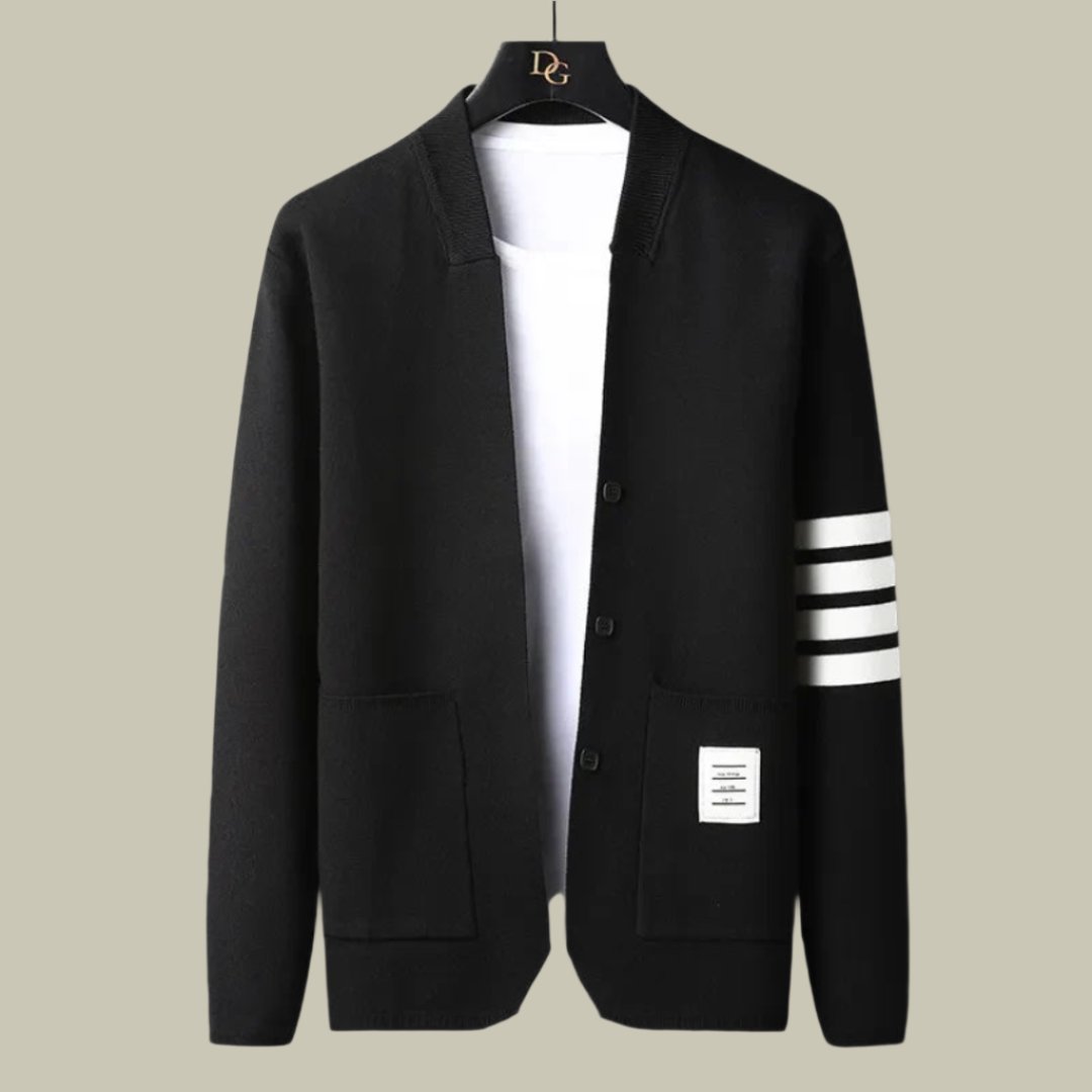 Men’s Amalfi Cardigan | Button-Up | Lightweight Warmth | Timeless Layering Piece